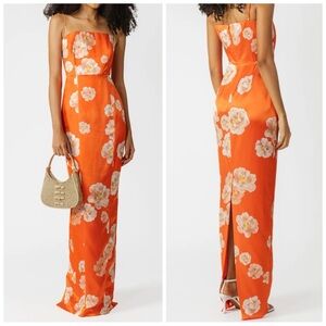 Sau Lee Sofia Dress in Orange